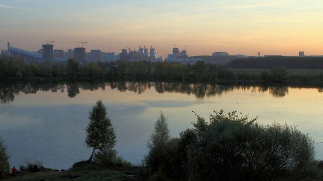 Вид на город Красногорск. Архивное фото