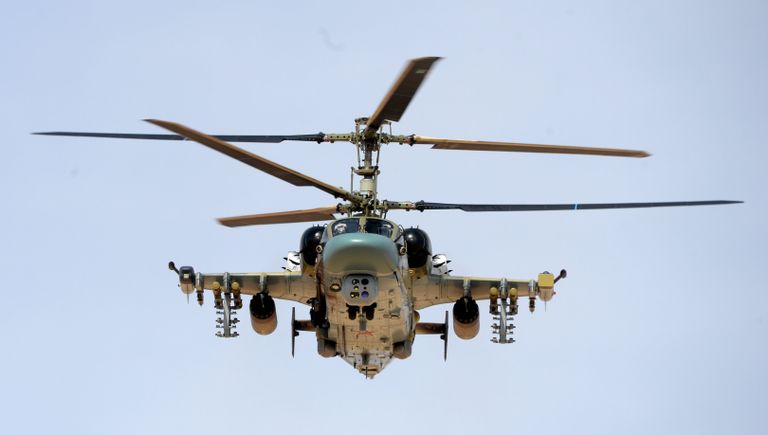 Боевое применение российского вертолета Ка-52 в Сирии Боевое применение российского вертолета Ка-52 в Сирии