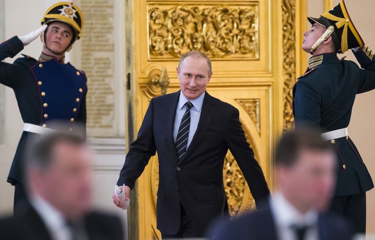 Президент РФ В. Путин во время заседания Российского организационного комитета Победа Президент РФ В. Путин во время заседания Российского организационного комитета Победа