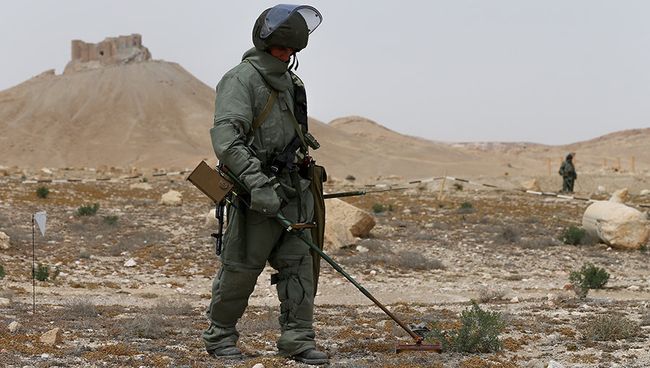 Разминирование исторической части и окрестностей Пальмиры сводным отрядом Международного противоминного центра Вооруженных Сил Российской Федерации Разминирование исторической части и окрестностей Пальмиры сводным отрядом Международного противоминного центра Вооруженных Сил Российской Федерации