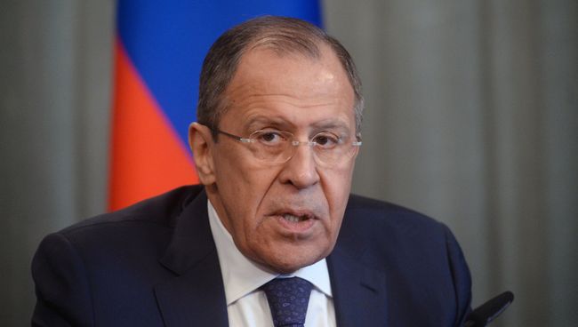 Министр иностранных дел РФ Сергей Лавров на пресс-конференции по итогам встречи в Москве с министром иностранных дел Эфиопии Тедросом Адханомом