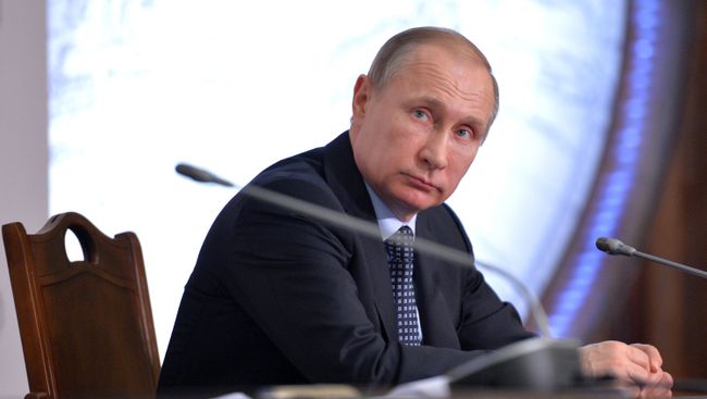 Президент России Владимир Путин на заседании попечительского совета Всероссийской общественной организации Русское географическое общество. Архивное фото Президент России Владимир Путин на заседании попечительского совета Всероссийской общественной организации Русское географическое общество. Архивное фото