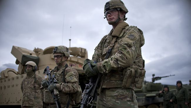 Солдаты армии США на учениях Blowback 2016. Архивное фото Солдаты армии США на учениях Blowback 2016. Архивное фото