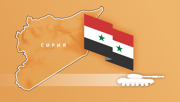 Боевые действия в Сирии: зоны влияния на карте Боевые действия в Сирии: зоны влияния на карте