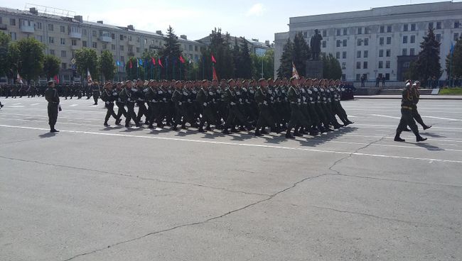 Репетиция Парада Победы в ЛНР. Архивное фото Репетиция Парада Победы в ЛНР. Архивное фото