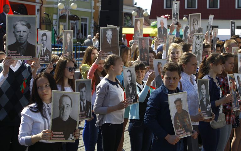 Акция Бессмертный полк в Белоруссии