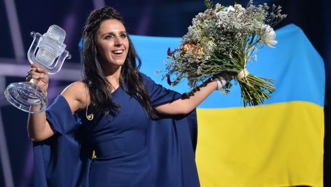 Джамала, победившая в финале международного конкурса Евровидение-2016. Архивное фото Джамала, победившая в финале международного конкурса Евровидение-2016. Архивное фото