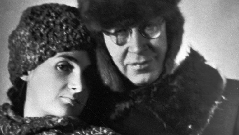 Композитор Сергей Прокофьев с женой Мирой Мендельсон-Прокофьевой. 15.01.1948