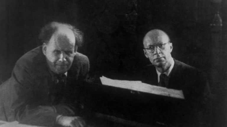 Кинорежиссер Сергей Михайлович Эйзенштейн и композитор Сергей Сергеевич Прокофьев, 1937 год