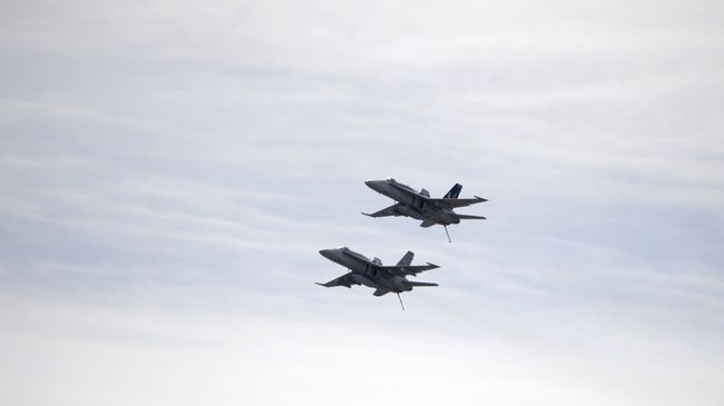 Самолеты F-18 ВВС США. Архивное фото