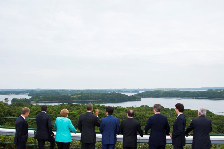 Лидеры стран-участниц саммита G7 в Японии. 26 мая 2016 года Лидеры стран-участниц саммита G7 в Японии. 26 мая 2016 года