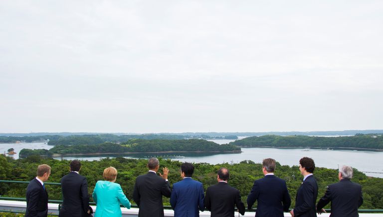 Лидеры стран-участниц саммита G7 в Японии. 26 мая 2016 года