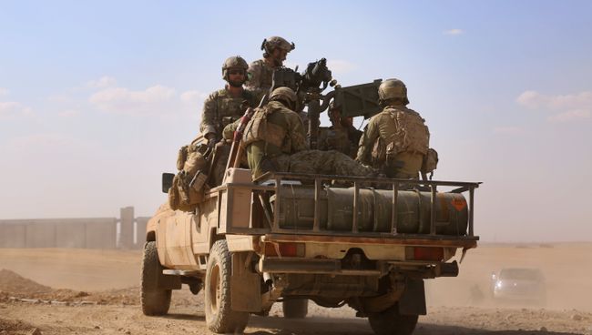 Американский спецназ в сирийской провинции Ракка. Архивное фото Американский спецназ в сирийской провинции Ракка. Архивное фото