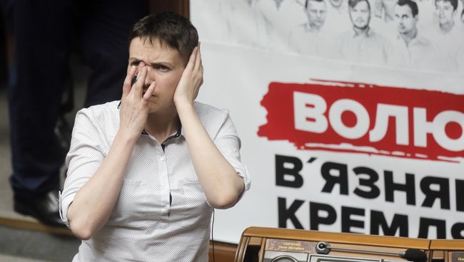 Украинская военнослужащая Надежда Савченко. Архивное фото