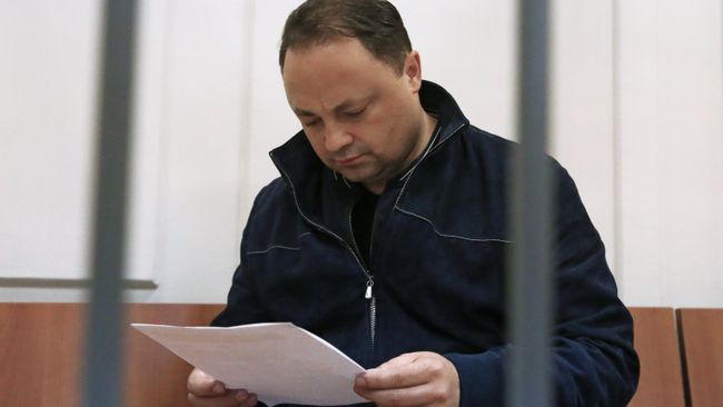 Рассмотрение ходатайства следствия об избрание меры пресечения Мэр Владивостока Игорь Пушкарев в Басманном суде Москвы, где рассматривается ходатайство следствия об его аресте. Архивное фотоВладивостока И. Пушкареву в Басманном суде
