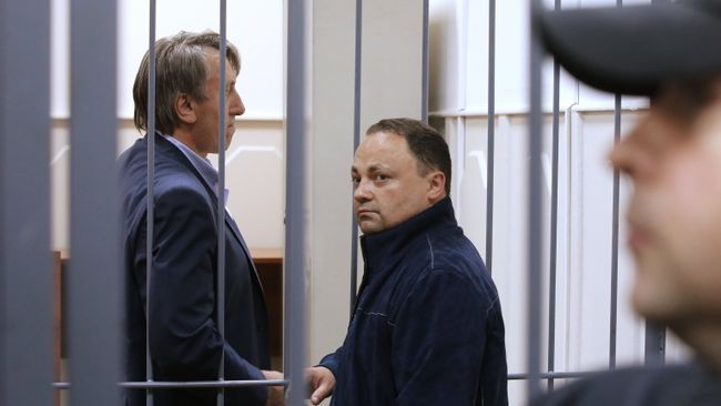 Мэр Владивостока Игорь Пушкарев в Басманном суде Москвы. Архивное фото