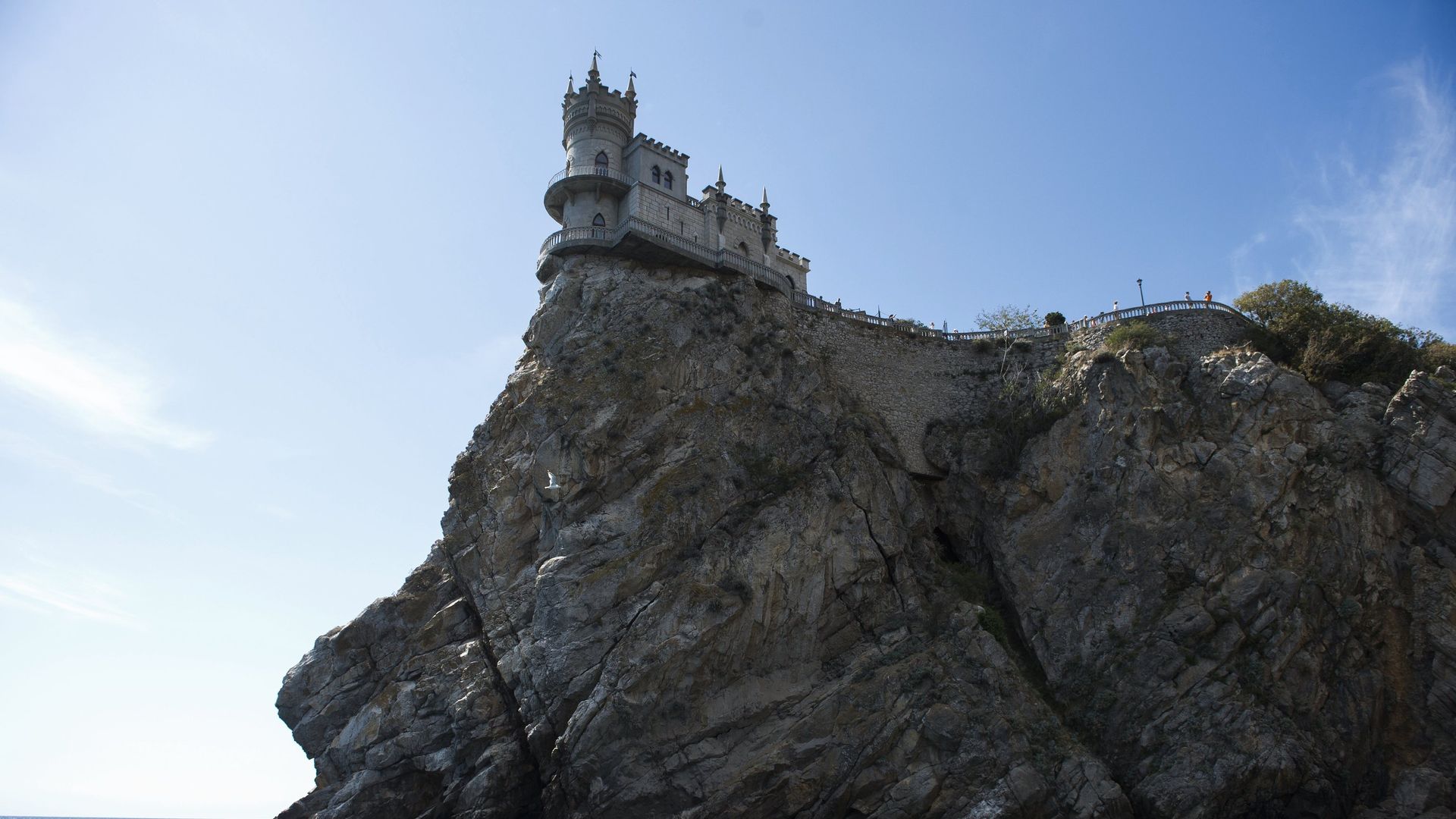 Памятник архитектуры Ласточкино гнездо в Ялтинском районе Крыма. Архивное фото Памятник архитектуры Ласточкино гнездо в Ялтинском районе Крыма. Архивное фото - РИА Новости, 1920, 25.07.2017