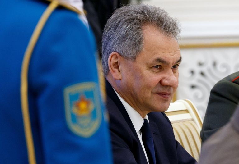 Министр обороны РФ Сергей Шойгу на совещании министров обороны государств-членов Шанхайской организации сотрудничества (ШОС) в Астане