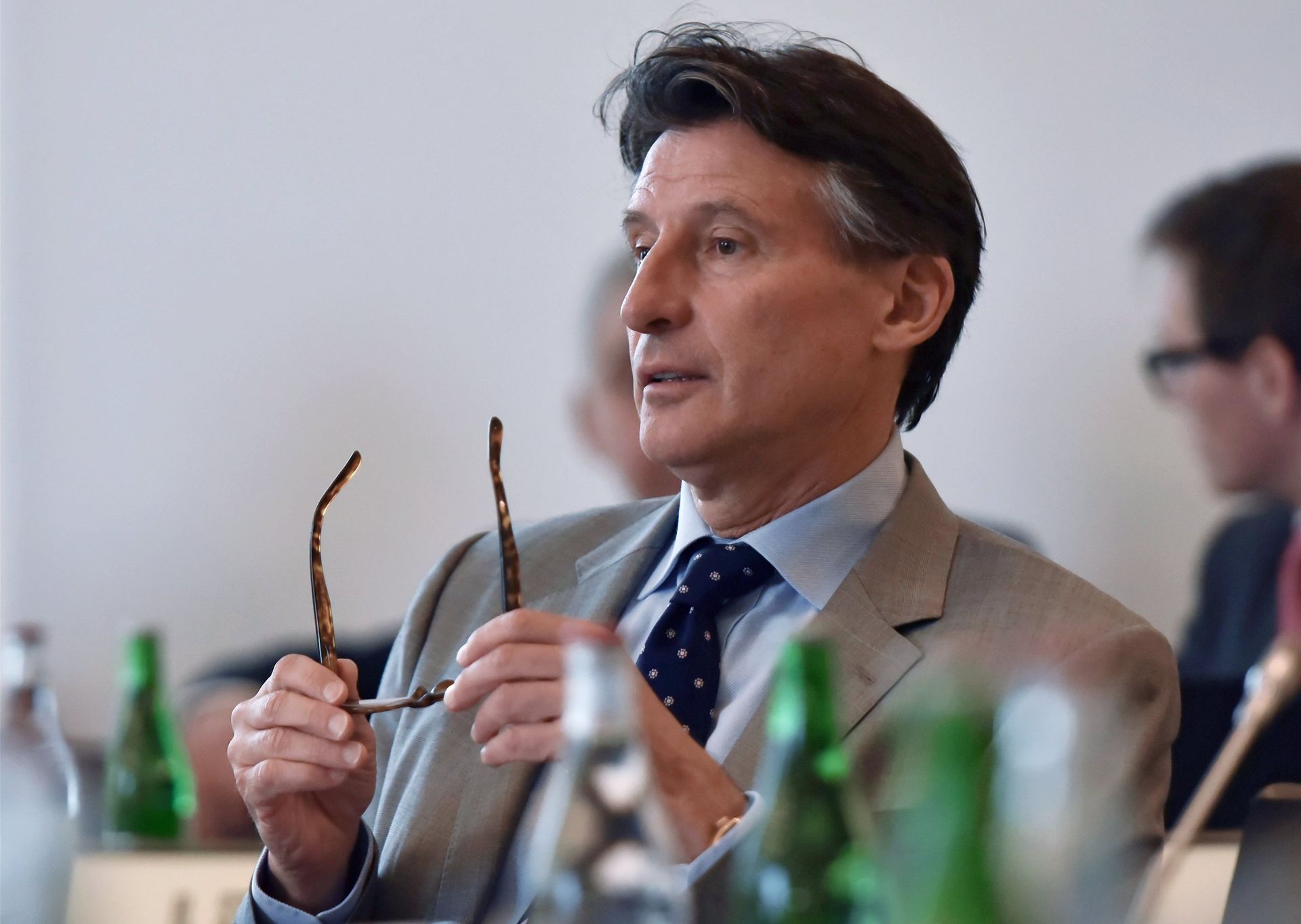 Президент Международной ассоциации легкоатлетических федераций (IAAF) Себастьян Коу во время Олимпийского саммита в Лозанне Президент Международной ассоциации легкоатлетических федераций (IAAF) Себастьян Коу во время Олимпийского саммита в Лозанне - РИА Новости, 1920, 11.09.2024