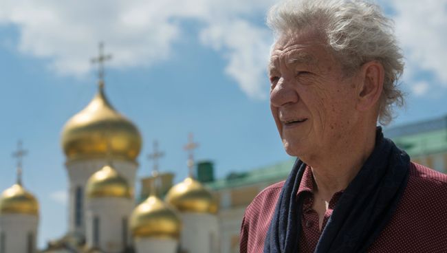 Британский актер сэр Иэн Маккеллен посетил Москву. Архивное фото