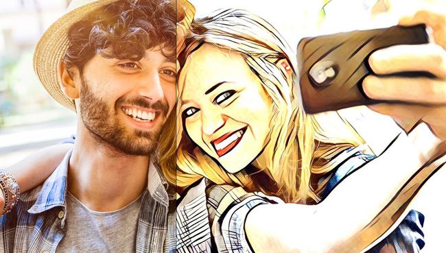 Фотография, обработанная в приложении Prisma Фотография, обработанная в приложении Prisma