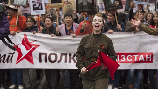 Акция Бессмертный полк в Бишкеке Акция Бессмертный полк в Бишкеке