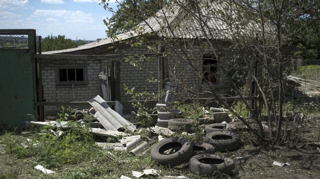 Разрушенные здания в Горловке. Архивное фото Разрушенные здания в Горловке. Архивное фото