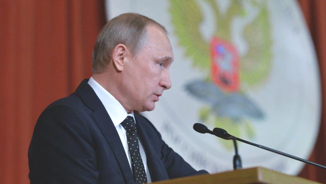Президент России Владимир Путин выступает в МИД РФ на совещании послов и постоянных представителей РФ в иностранных государствах. 30 июня 2016 Президент России Владимир Путин выступает в МИД РФ на совещании послов и постоянных представителей РФ в иностранных государствах. 30 июня 2016