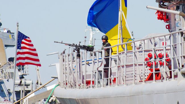 Флагман ВМС Украины сторожевой корабль проекта 1135 Гетман Сагайдачный. Архивное фото.