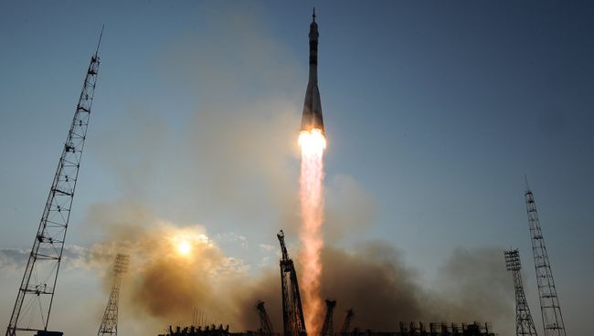 Старт ракеты с космодрома Байконур. Архивное фото