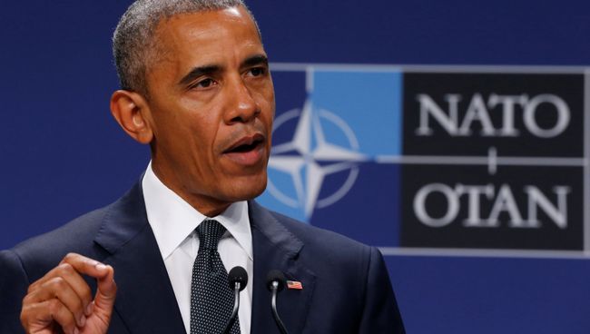 Президент США Барак Обама на самиите НАТО в Варшаве. 8 июля 2016 Президент США Барак Обама на самиите НАТО в Варшаве. 8 июля 2016