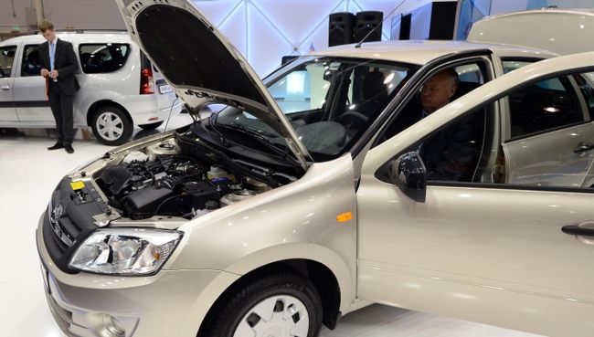 Автомобиль Lada Granta CNG. Архивное фото Автомобиль Lada Granta CNG. Архивное фото