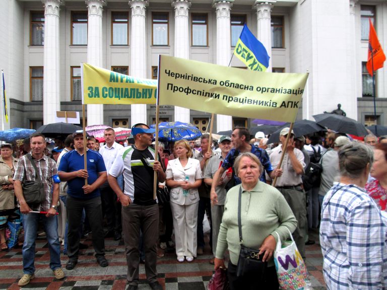Акция профсоюзов в Киеве, Украина. 6 июля Акция профсоюзов в Киеве, Украина. 6 июля