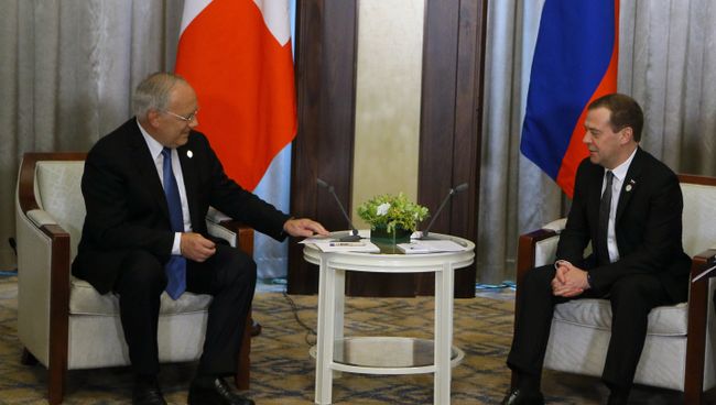 Премьер-министр РФ Д. Медведев на саммите АСЕМ в Монголии