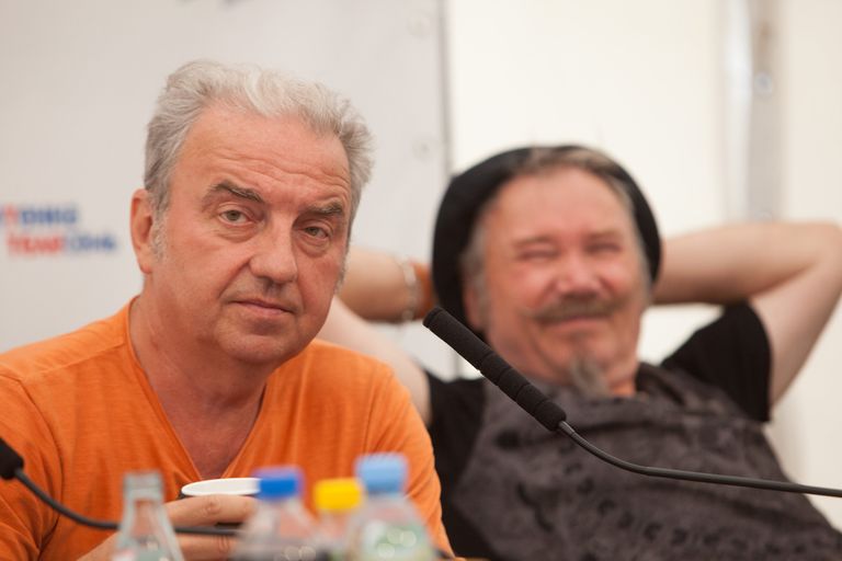 Владимир Шахрин и Владимир Бегунов на пресс-конференции фестиваля MegaFonLive Владимир Шахрин и Владимир Бегунов на пресс-конференции фестиваля MegaFonLive
