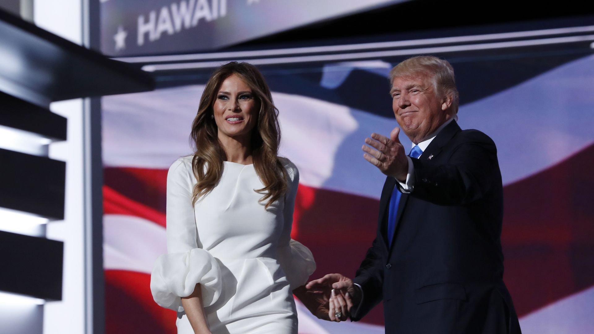 Дональд Трамп с супругой Меланьей Дональд Трамп с супругой Меланьей - РИА Новости, 1920, 13.02.2026