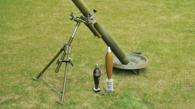 Украинский миномет М-120-15 Молот. Архивное фото Украинский миномет М-120-15 Молот. Архивное фото