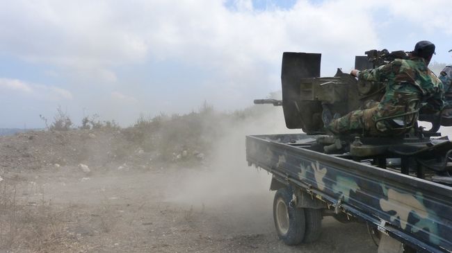 Вооружённые силы Сирии ведут боевые действия Вооружённые силы Сирии ведут боевые действия