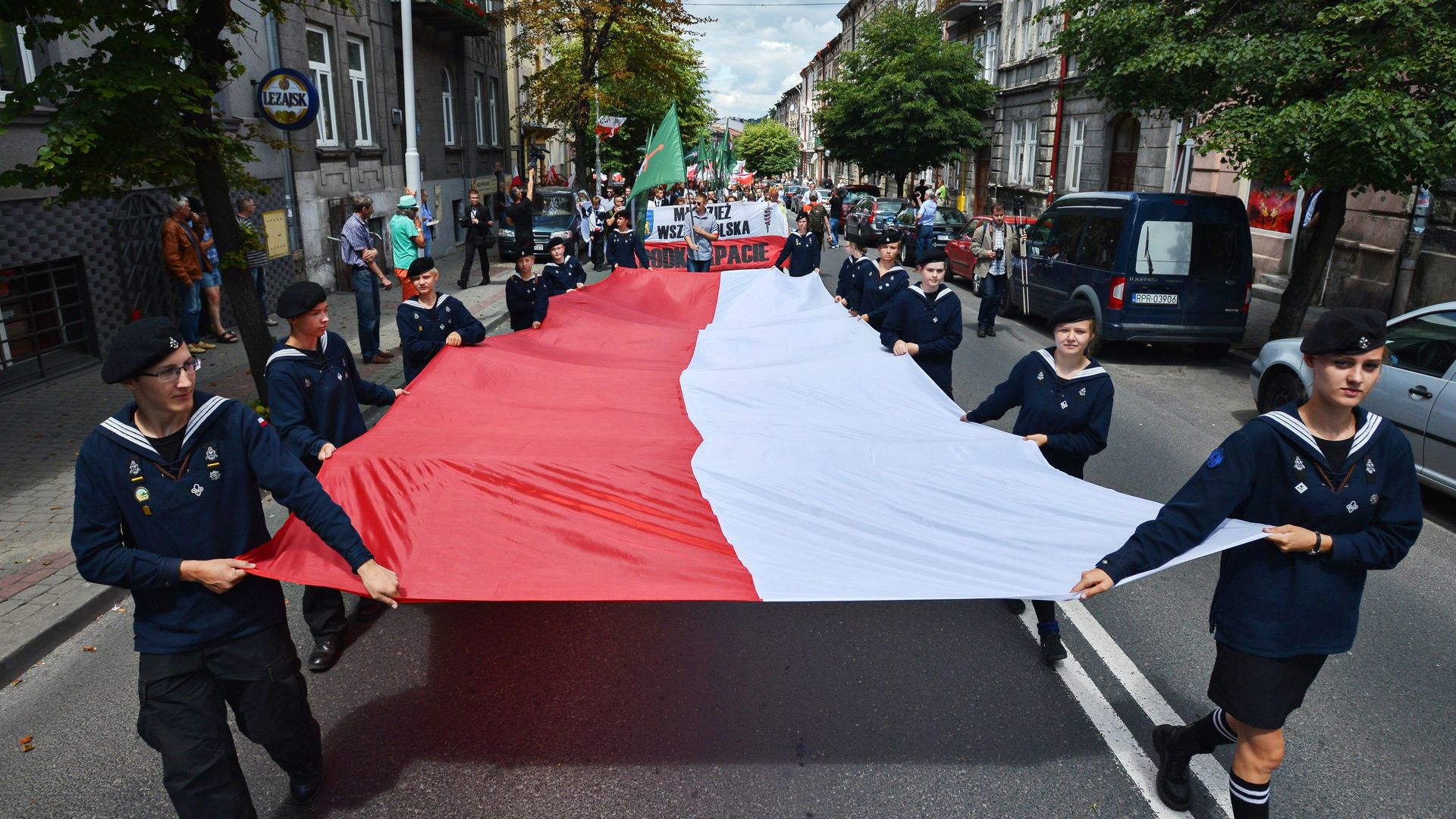 Участники марша памяти жертв Волынской резни в Пшемышле Участники марша памяти жертв Волынской резни в Пшемышле - РИА Новости, 1920, 12.07.2023