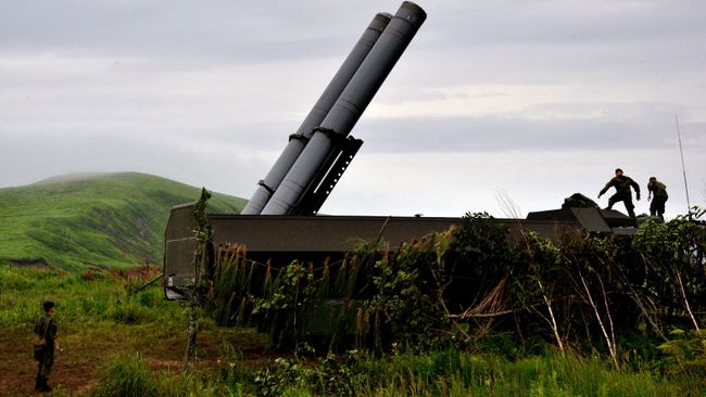 Ракетный комплекс Бастион во время учений в Приморском крае. Архивное фото Ракетный комплекс Бастион во время учений в Приморском крае. Архивное фото