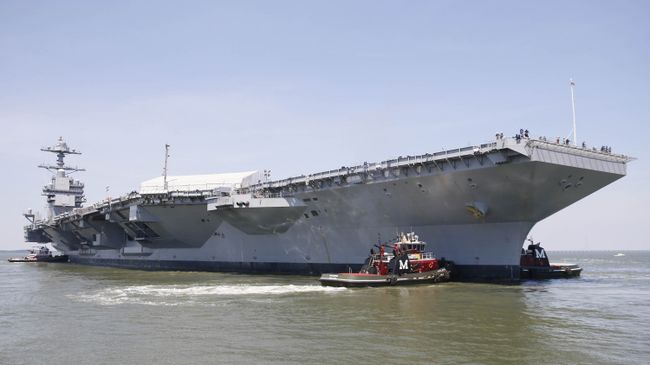 Авианосец USS Gerald R. Ford (CVN-78). Архивное фото