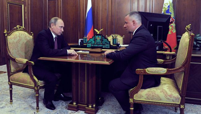 Президент РФ В. Путин встретился с Евгением Зиничевым. 27 июля 2016 Президент РФ В. Путин встретился с Евгением Зиничевым. 27 июля 2016
