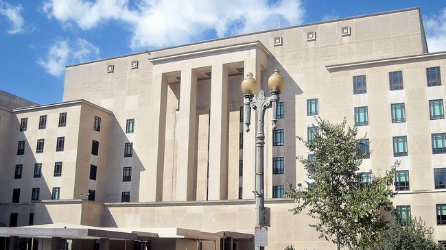 Здание Госдепартамента США в Вашингтоне. Архивное фото Здание Госдепартамента США в Вашингтоне. Архивное фото