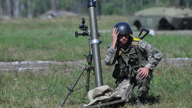 Учения пограничных войск во Львовской области Украины. Архивное фото Учения пограничных войск во Львовской области Украины. Архивное фото