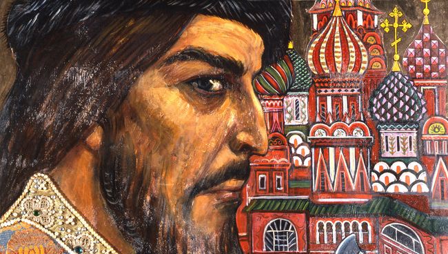 Картина Иван Грозный художника Ильи Глазунова. Архивное фото Картина Иван Грозный художника Ильи Глазунова. Архивное фото