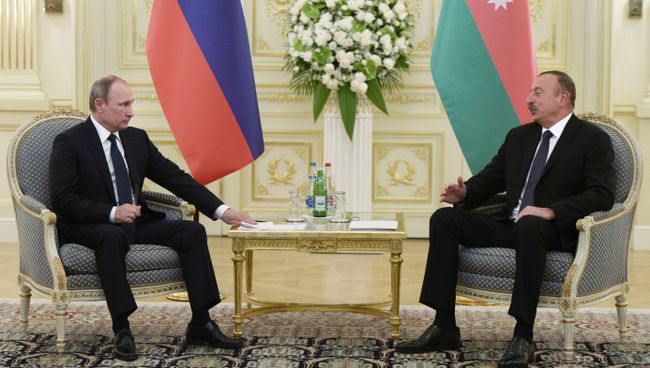 Визит президента РФ Владимира Путина в Азербайджан. Архивное фото