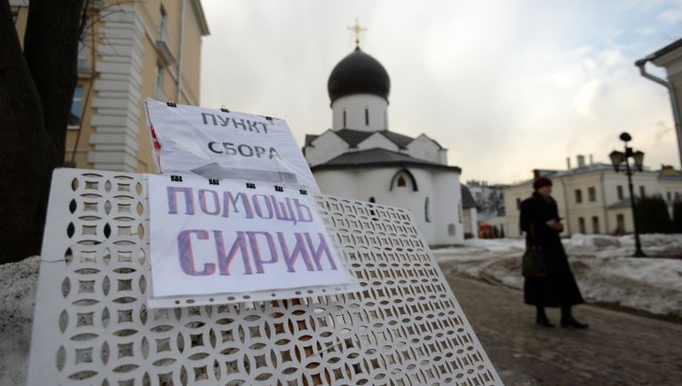 Сбор гуманитарной помощи для народа Сирии в Марфо-Мариинской обители в Москве Сбор гуманитарной помощи для народа Сирии в Марфо-Мариинской обители в Москве