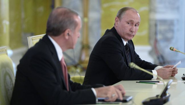 Президент России Владимир Путин и президент Турции Реджеп Тайип Эрдоган. Архивное фото Президент России Владимир Путин и президент Турции Реджеп Тайип Эрдоган. Архивное фото