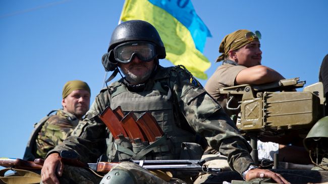 Солдаты ВСУ возле Артемовска, Донецкая область, Украина. Архивное фото Солдаты ВСУ возле Артемовска, Донецкая область, Украина. Архивное фото