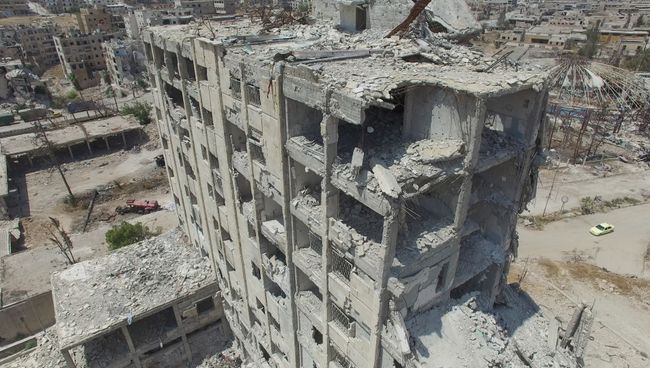 Разрушенные здания в Сирии. Архивное фото